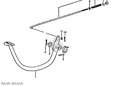 REAR BRAKE - GP125U 1979 (N) (01 02 04 06 10 13 14 17 18 21 22 24 32 35 41 42