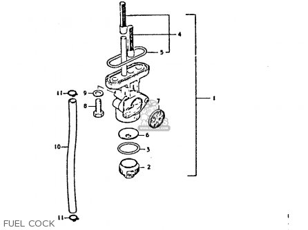 FUEL COCK - GP125U 1979 (N) (01 02 04 06 10 13 14 17 18 21 22 24 32 35 41 42