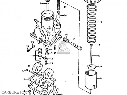 CARBURETOR - GP125U 1981 (X) SWEDEN GREECE (E17 E41)