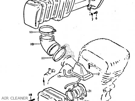 AIR CLEANER - GP125U 1981 (X) SWEDEN GREECE (E17 E41)