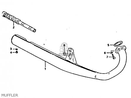 MUFFLER - GP125U 1981 (X) SWEDEN GREECE (E17 E41)