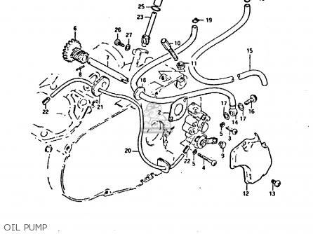 OIL PUMP - GP125U 1981 (X) SWEDEN GREECE (E17 E41)