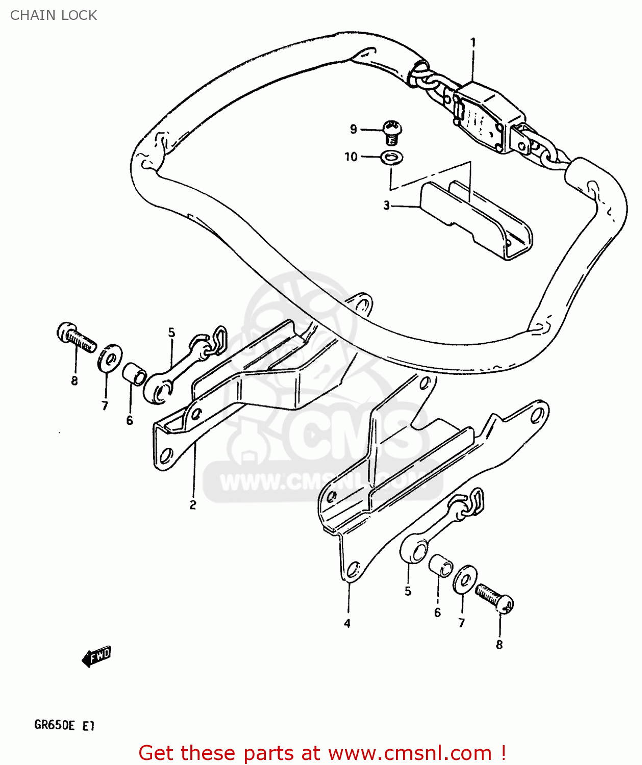 CHAIN LOCK GR650 1983 (D) (E01 E02 E04 06 15 16 17 18 21 22 24 25 26 34 39)