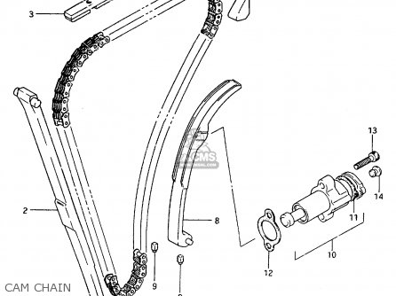 CAM CHAIN - GR650 1983 (D) (E01 E02 E04 06 15 16 17 18 21 22 24 25 26 34 39)