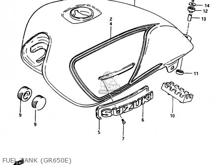 FUEL TANK (GR650E) - GR650 1983 (D) (E01 E02 E04 06 15 16 17 18 21 22 24 25 26 34 39)