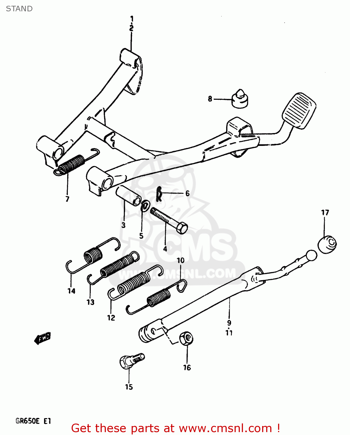 STAND GR650 1984 (E) (E01 E04 E15 E16 E17 E21 E22 E24 E26 E34 E39)