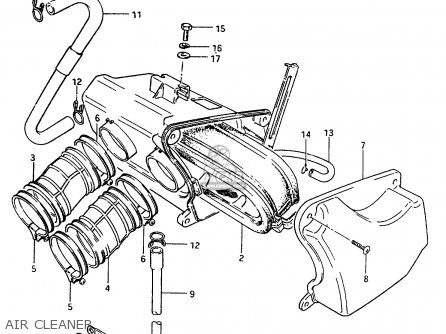 AIR CLEANER - GR650 1984 (E) (E01 E04 E15 E16 E17 E21 E22 E24 E26 E34 E39)
