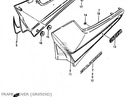 FRAME COVER (GR650XD) - GR650 1984 (E) (E01 E04 E15 E16 E17 E21 E22 E24 E26 E34 E39)