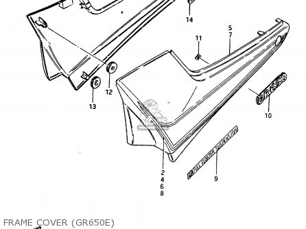 FRAME COVER (GR650E) - GR650 1984 (E) (E01 E04 E15 E16 E17 E21 E22 E24 E26 E34 E39)