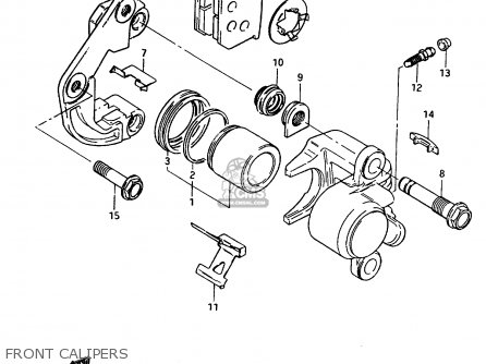 FRONT CALIPERS - GR650 1984 (E) (E01 E04 E15 E16 E17 E21 E22 E24 E26 E34 E39)