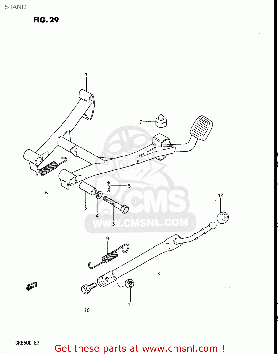 STAND GR650 TEMPTER 1983 (D) USA (E03)