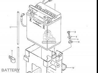 BATTERY - GR650 TEMPTER 1983 (D) USA (E03)