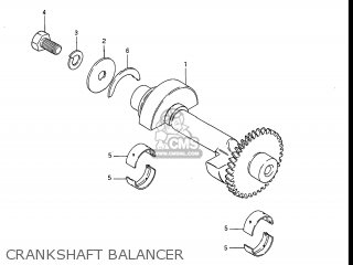 CRANKSHAFT BALANCER - GR650 TEMPTER 1983 (D) USA (E03)