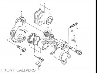 FRONT CALIPERS - GR650 TEMPTER 1983 (D) USA (E03)