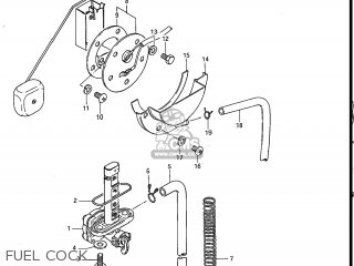 FUEL COCK - GR650 TEMPTER 1983 (D) USA (E03)