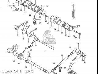 GEAR SHIFTING - GR650 TEMPTER 1983 (D) USA (E03)