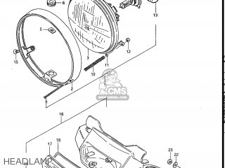 HEADLAMP - GR650 TEMPTER 1983 (D) USA (E03)