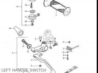 LEFT HANDLE SWITCH - GR650 TEMPTER 1983 (D) USA (E03)