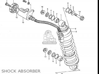 SHOCK ABSORBER - GR650 TEMPTER 1983 (D) USA (E03)