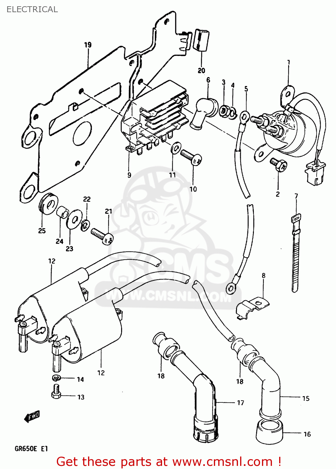 ELECTRICAL GR650X 1983 (D) (E01 E02 E06 E22 E24 E39)