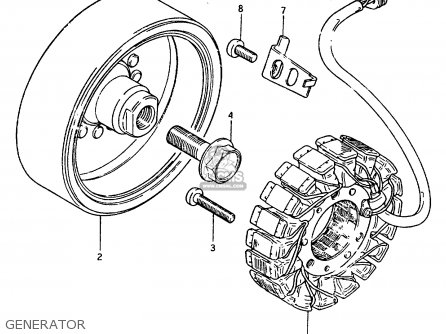GENERATOR - GR650X 1983 (D) (E01 E02 E06 E22 E24 E39)