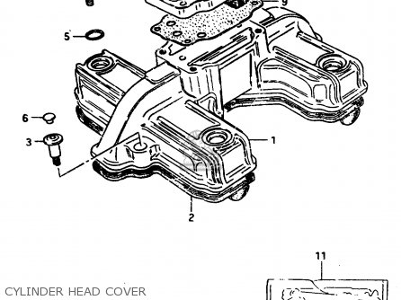 CYLINDER HEAD COVER - GR650X 1983 (D) (E01 E02 E06 E22 E24 E39)