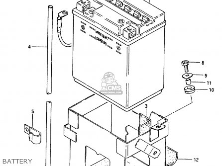 BATTERY - GR650X 1983 (D) (E01 E02 E06 E22 E24 E39)