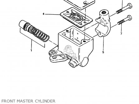 FRONT MASTER CYLINDER - GR650X 1983 (D) (E01 E02 E06 E22 E24 E39)