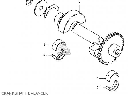 CRANKSHAFT BALANCER - GR650X 1983 (D) (E01 E02 E06 E22 E24 E39)