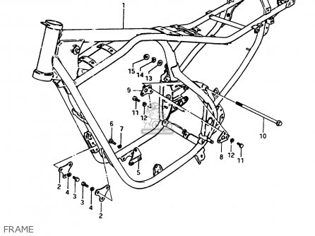FRAME - GR650X 1984 (E) GENERAL EXPORT GERMANY AUSTRALIA (E01 E22 E24)