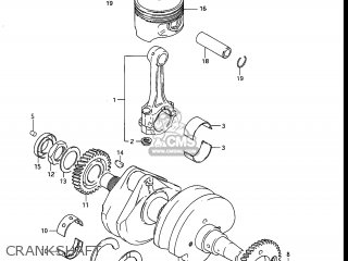 CRANKSHAFT - GR650X TEMPTER 1983 (D) USA (E03)
