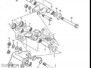 CUSHION LEVER - GR650X TEMPTER 1983 (D) USA (E03)