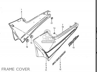FRAME COVER - GR650X TEMPTER 1983 (D) USA (E03)