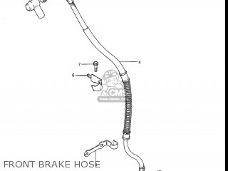 FRONT BRAKE HOSE - GR650X TEMPTER 1983 (D) USA (E03)