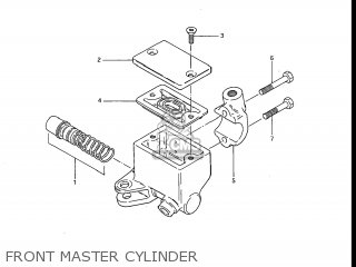 FRONT MASTER CYLINDER - GR650X TEMPTER 1983 (D) USA (E03)