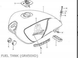 FUEL TANK (GR650XD) - GR650X TEMPTER 1983 (D) USA (E03)