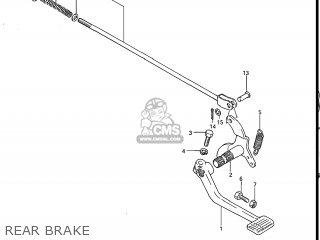 REAR BRAKE - GR650X TEMPTER 1983 (D) USA (E03)