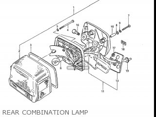 REAR COMBINATION LAMP - GR650X TEMPTER 1983 (D) USA (E03)