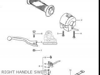 RIGHT HANDLE SWITCH - GR650X TEMPTER 1983 (D) USA (E03)