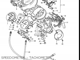 SPEEDOMETER - TACHOMETER - GR650X TEMPTER 1983 (D) USA (E03)