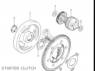 STARTER CLUTCH - GR650X TEMPTER 1983 (D) USA (E03)