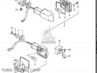 TURN SIGNAL LAMP - GR650X TEMPTER 1983 (D) USA (E03)
