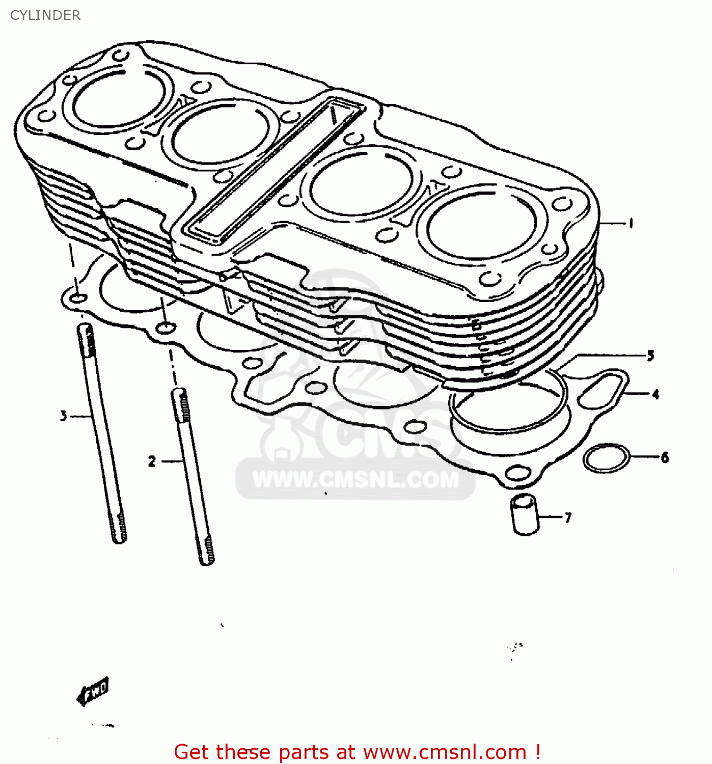 CYLINDER GS1000 1978 (C) GENERAL EXPORT (E01)