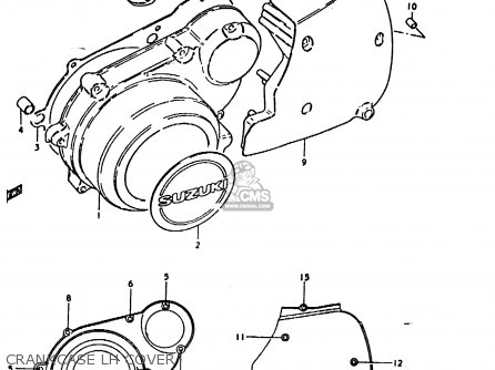 CRANKCASE LH COVER - GS1000 1978 (C) GENERAL EXPORT (E01)