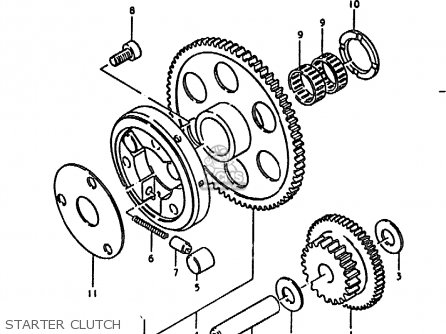 STARTER CLUTCH - GS1000 1978 (C) GENERAL EXPORT (E01)