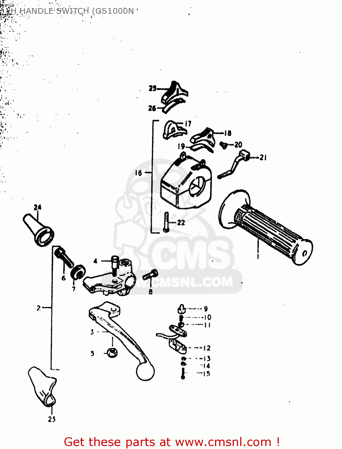 LH HANDLE SWITCH (GS1000N GS1000 1978 (C) USA (E03)