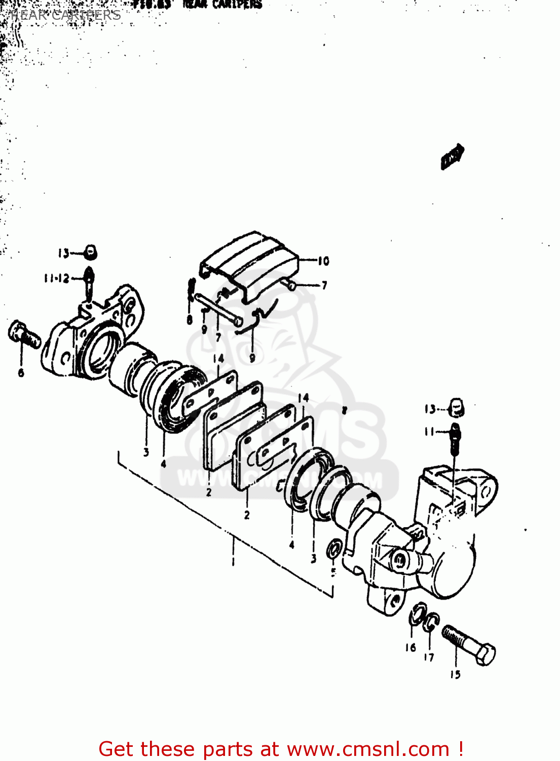 REAR CARIPERS GS1000 1978 (C) USA (E03)