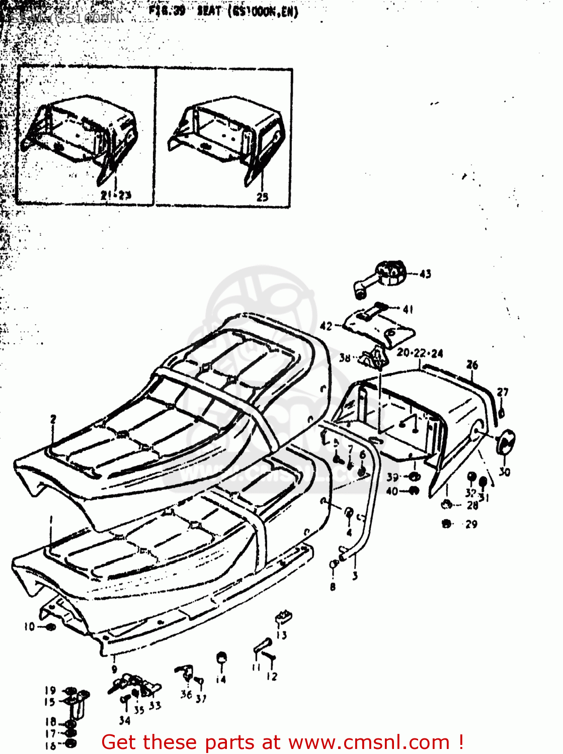SEAT (GS1000N GS1000 1978 (C) USA (E03)