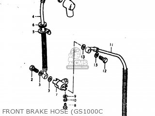 FRONT BRAKE HOSE (GS1000C - GS1000 1978 (C) USA (E03)