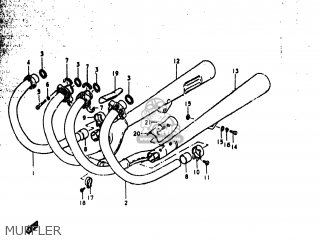 MUFFLER - GS1000 1978 (C) USA (E03)